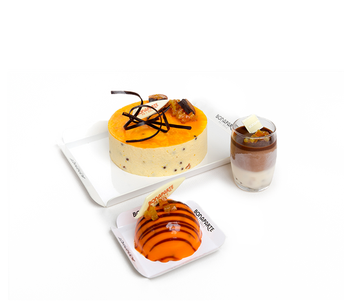 Mousse de naranja y chocolate